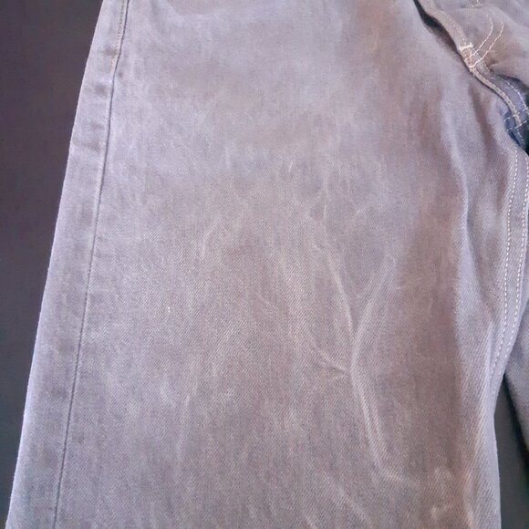 Levi Strauss 501 Straight Fit SZ 32x32 Light Grey Button Up Jeans - Picture 10 of 15